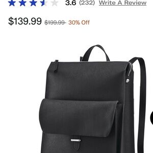 WOMEN'S EXECUTIVE LEATHER CONVERTIBLE BACKPACK -No tags